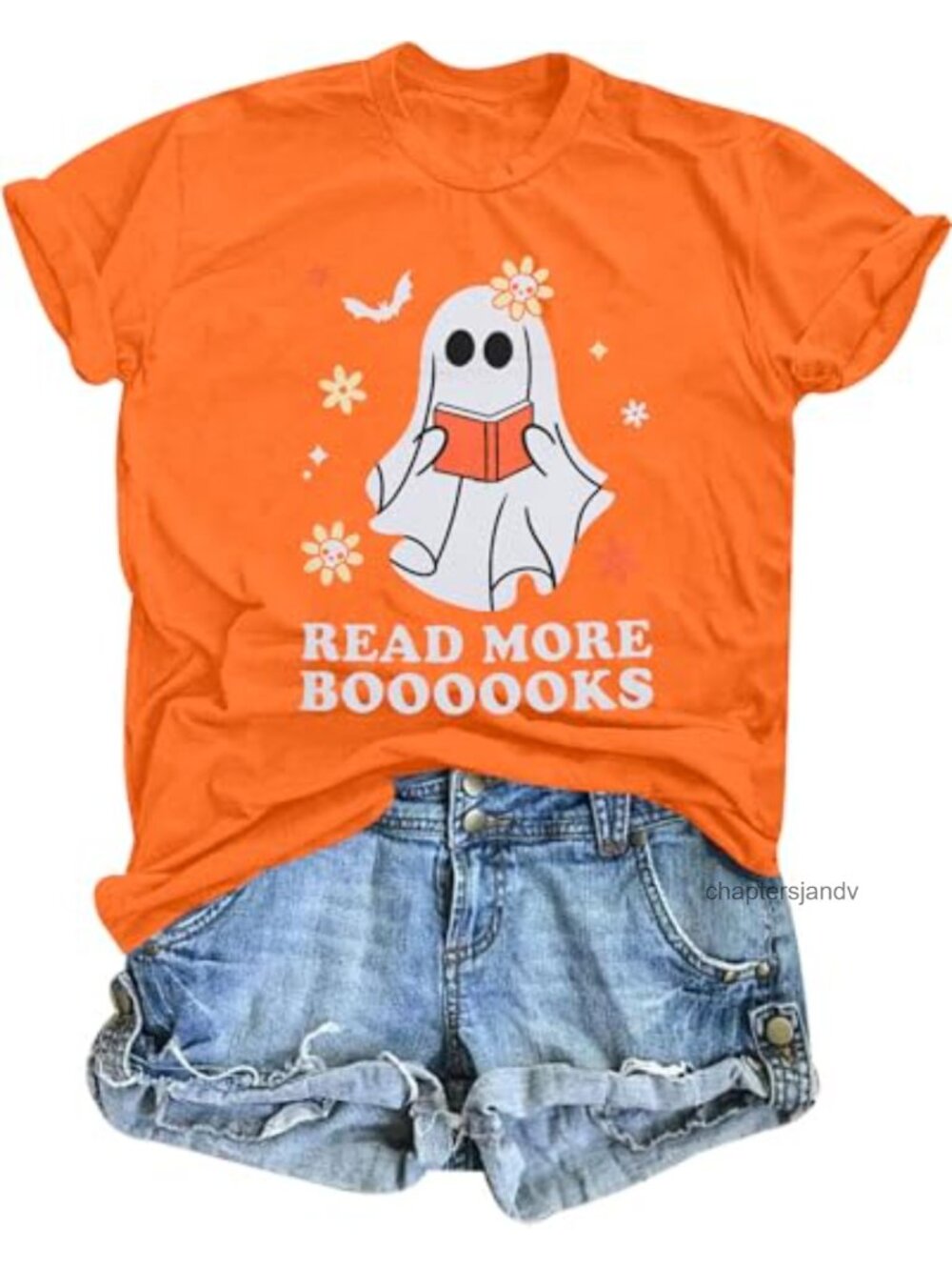 Spooky Teacher Halloween T-Shirt Short Sleeve Graphic Tee